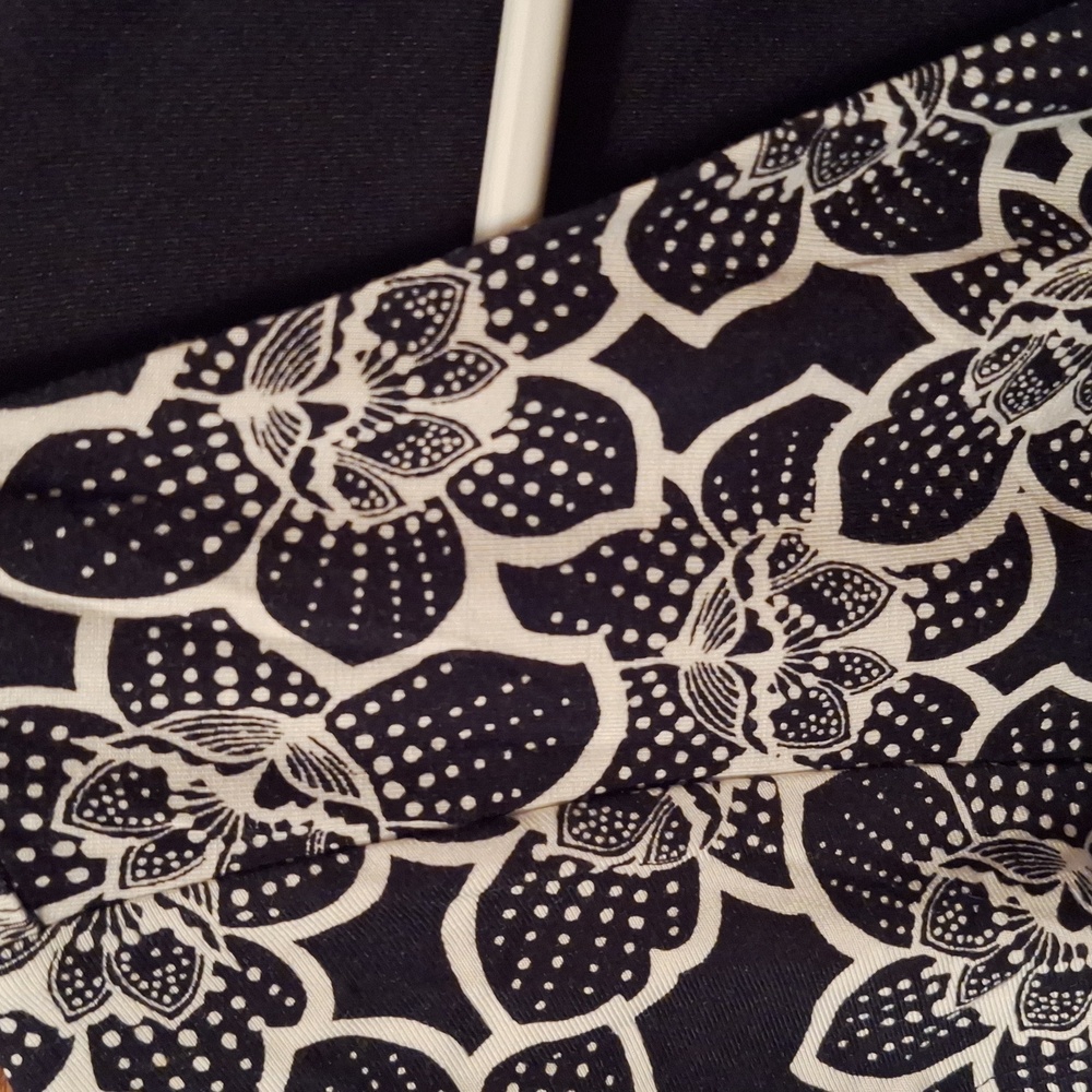 Loft Black & White Floral Dress